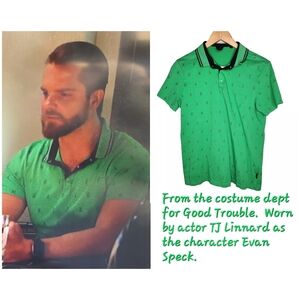 Armani Exchange Logoed Slim Fit Polo Shirt in Bright Green Size M